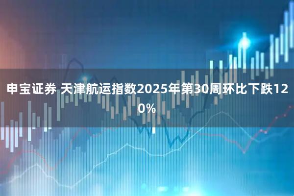 申宝证券 天津航运指数2025年第30周环比下跌120%